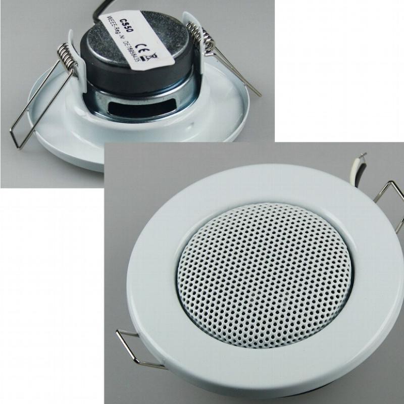 Blankets Mounting Speaker "Mini" Halogen Look, 8cm ø, 6cm Mounting