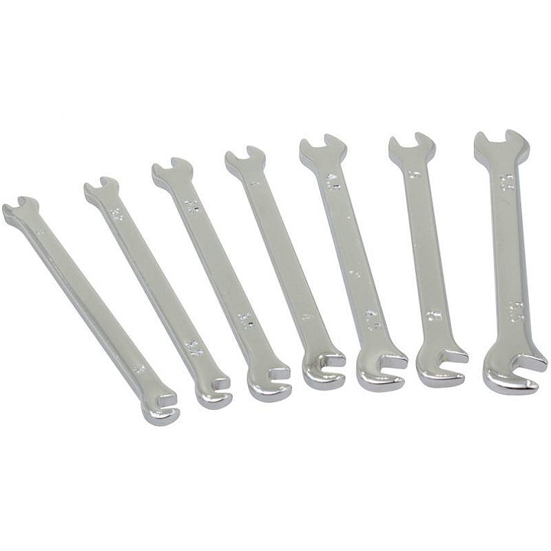 Model Building OpenEnded Wrench Set Very Small Rc Tool Set 7 Piece eBay