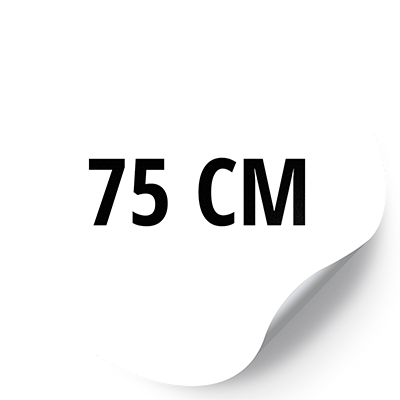75 Zentimeter
